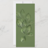 Green Botanical Book Mark (Back)