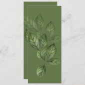 Green Botanical Book Mark (Front/Back)
