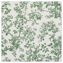 Green Botanical Branch Pattern