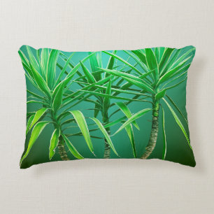 Green Botanical Palm Tree Cushion