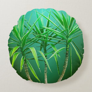 Green Botanical Palm Tree Cushion