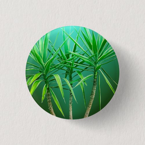 Green Botanical Palm Tree Cushion Button