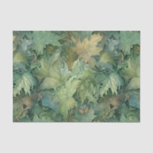 Green Botanical Tissue Paper