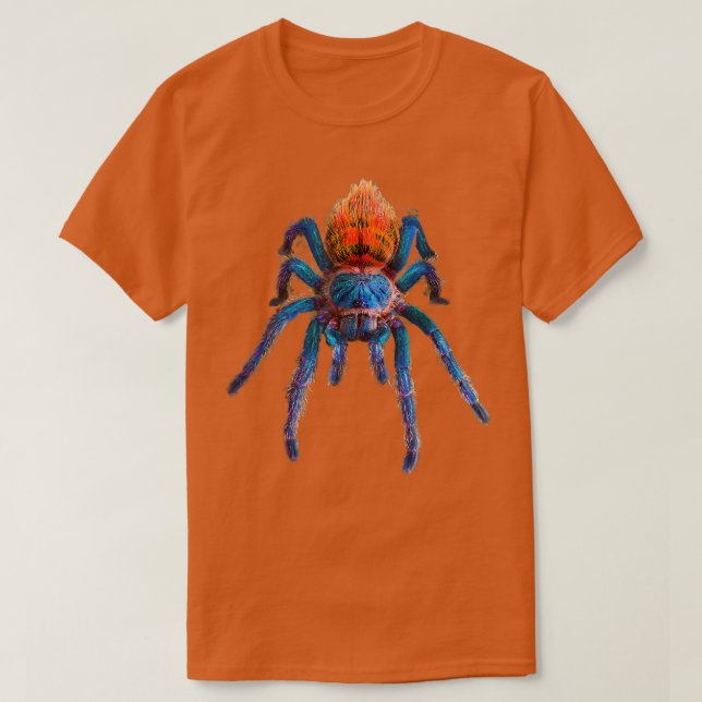 Green Bottle Blue Tarantula  T-Shirt (Design Front)