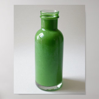 Green Bottle Poster