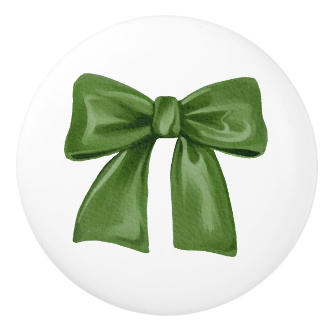 Green Bow Furniture  Ceramic Knob (Front)