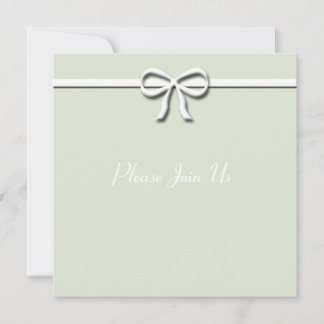 Green Bow Invitation