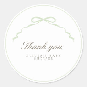 Green Bow Sticker