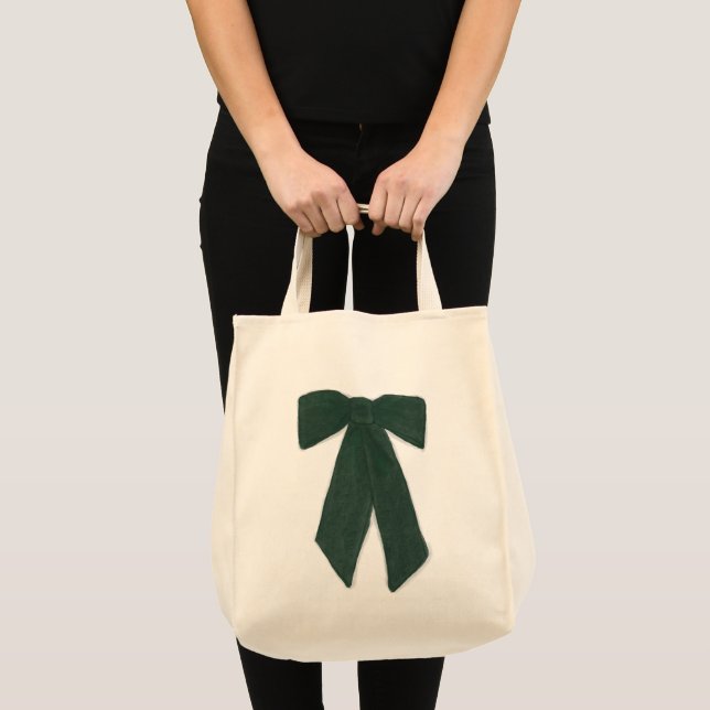 Green Bow Tote Bag (Front (Product))