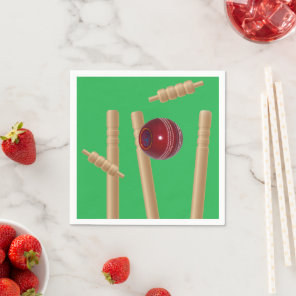 Green Bowled At Cricket, Napkins