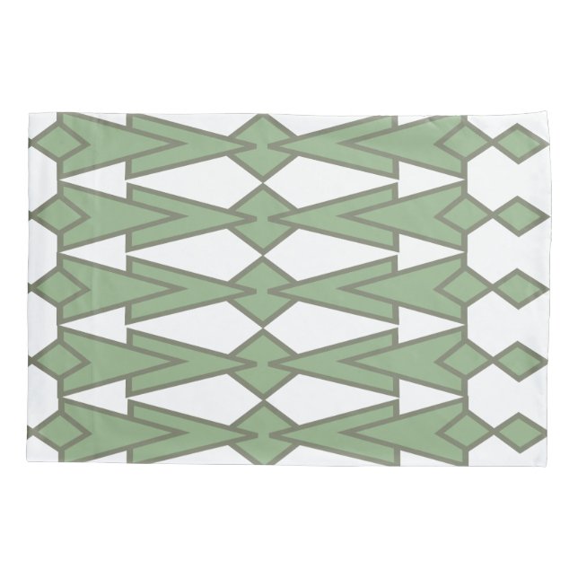 Green Bowties  Pillow Case (Back)