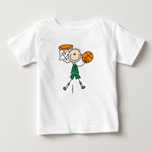 Green Boy Basketball Player t-shirts and Gifts (Front)