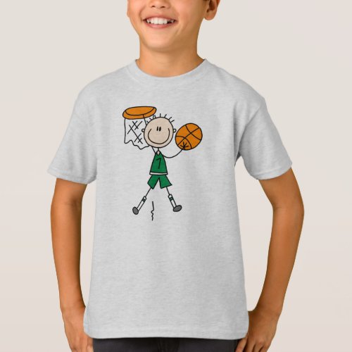 Green Boy Basketball Player t_shirts and Gifts
