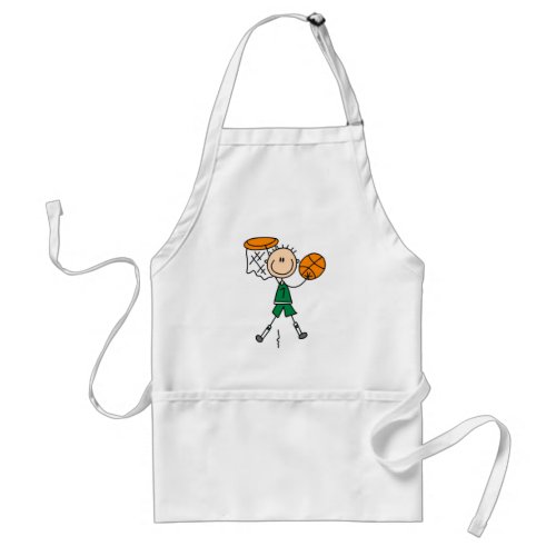 Green Boy Basketball Player t_shirts and Gifts Adult Apron