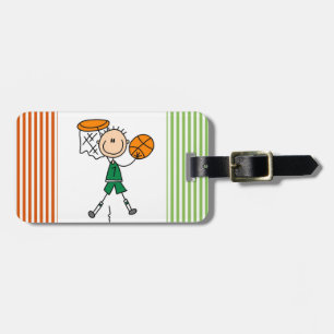 Green Boy Basketball Player t-shirts and Gifts Luggage Tag