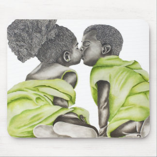 Green Boy  Girl 1 Mouse Pad