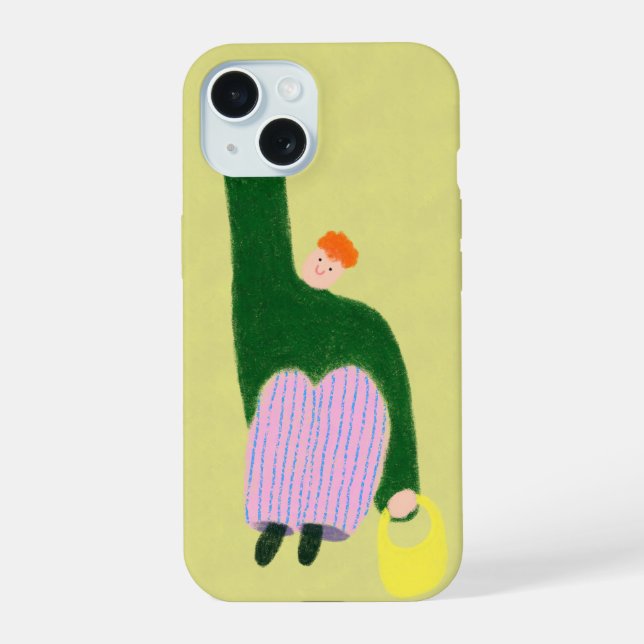 Green boy iphone case (Back)