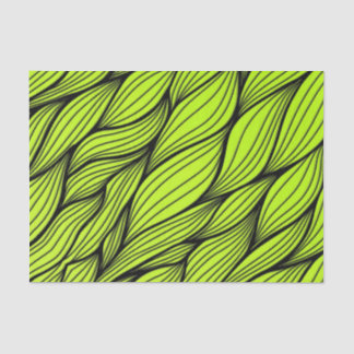 Green Braids Pattern Tissue Paper