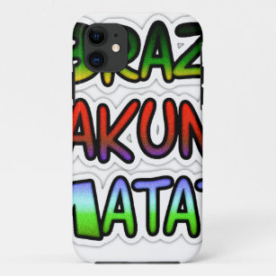 Green Brazil Hakuna Matata Gifts iPhone 11 Case