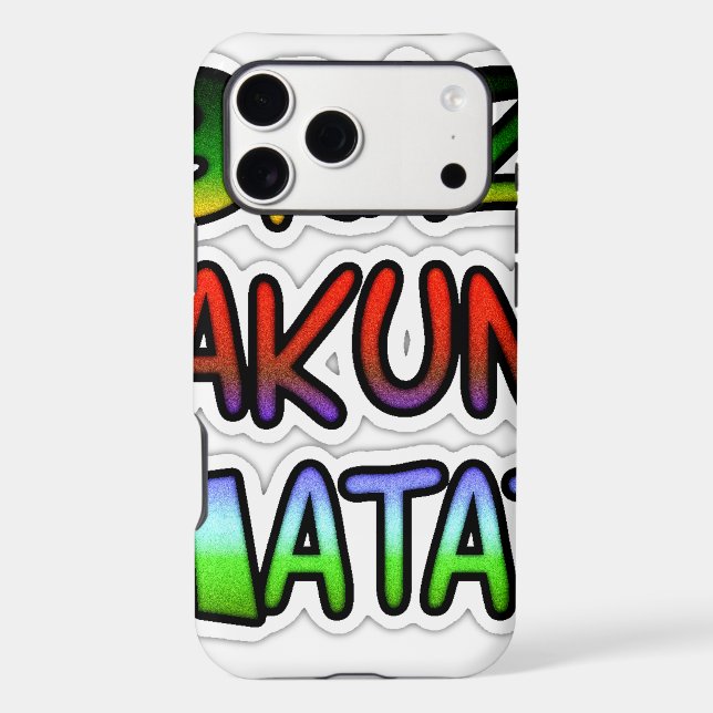 Green Brazil Hakuna Matata Gifts Case-Mate iPhone Case (Back)