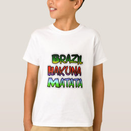 Green Brazil Hakuna Matata Gifts T-Shirt