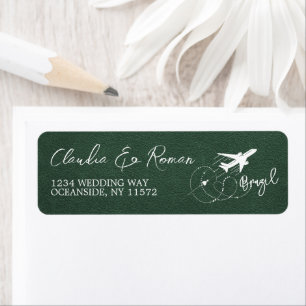 Green Brazil Passport Label