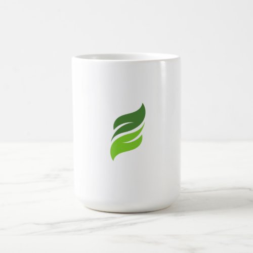 Green Brew Harmony Eco Icon Logo Mug