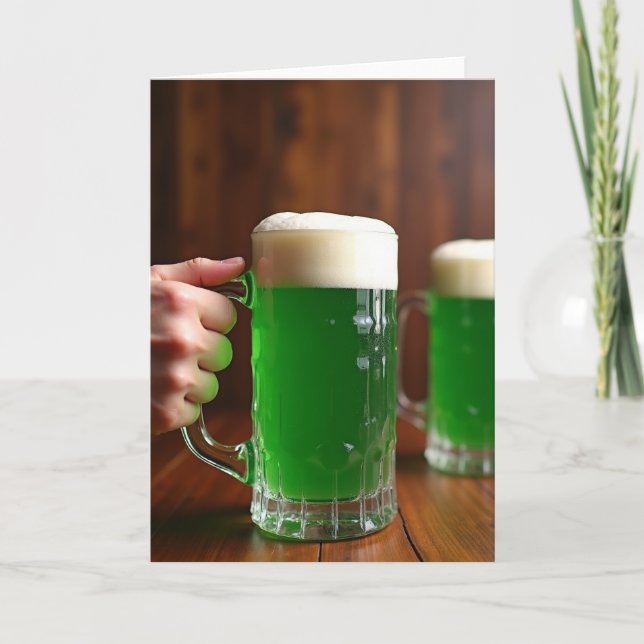 Green Brews Toast Scene Card (Front)
