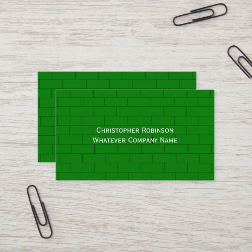 Green Brick Design Personalised Business Card