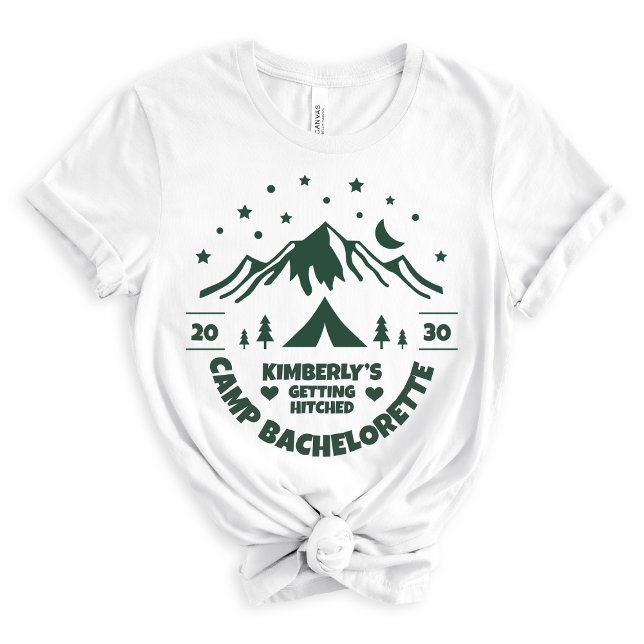 Green Bride Camping Bachelorette Party BVI Tri-Blend Shirt (Creator Uploaded)