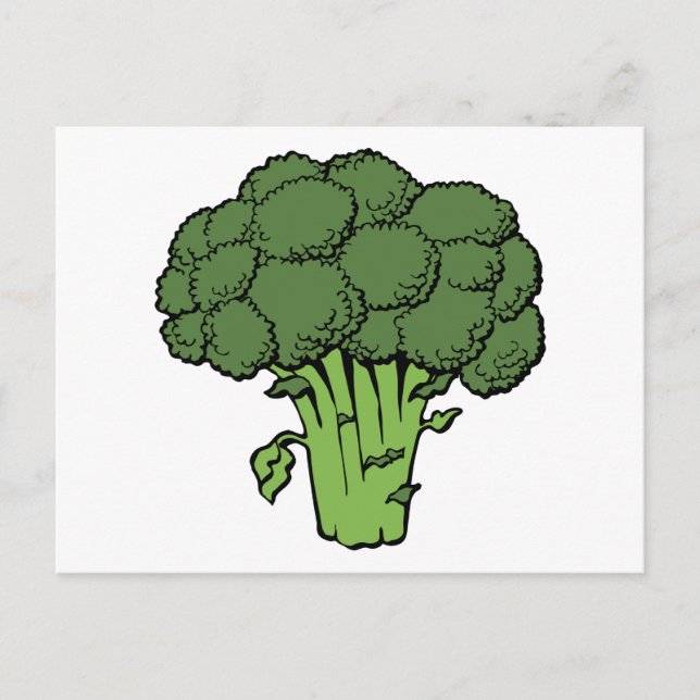 Green Broccoli Postcard (Front)