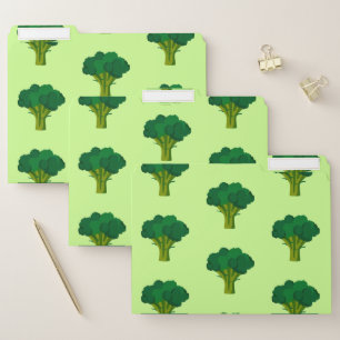 Green Broccoli Vegetable Healthy Eating Veggie File Folder