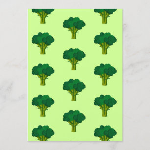 Green Broccoli Vegetable Healthy Eating Veggie Invitation