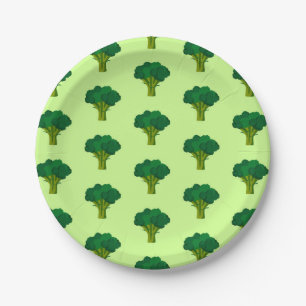 Green Broccoli Vegetable Healthy Eating Veggie Paper Plates
