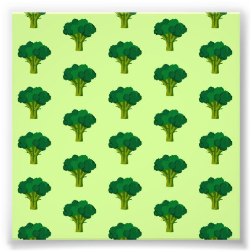 Green Broccoli Vegetable Healthy Eating Veggie Photo Print