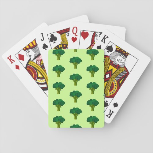 Green Broccoli Vegetable Healthy Eating Veggie Playing Cards