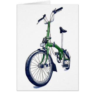 Green Brompton bicycle Cards