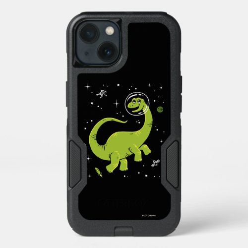 Green Brontosaurus Dinos In Space iPhone 13 Case