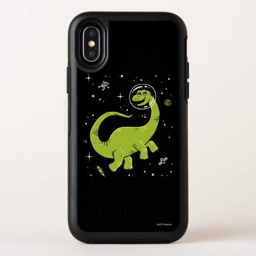 Green Brontosaurus Dinos In Space OtterBox Symmetry iPhone X Case