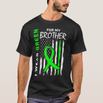 Green Brother Kidney Disease Cerebral Palsy Awaren T-Shirt