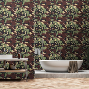 Green Brown Camou Wallpaper