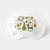 Green + Brown Deer Pacifier (Front)
