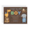 Green Brown Jungle Animals Baby Boy Shower