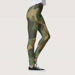 Green Brown Khaki Military Nature Camouflage Leggings<br><div class="desc">Step into fashion. This pattern is fashionable and casual and even meaningful...  at the same time.</div>
