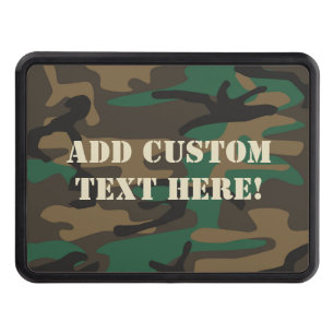 Green Brown Military Camo Camouflage Trailer Hitch Cover