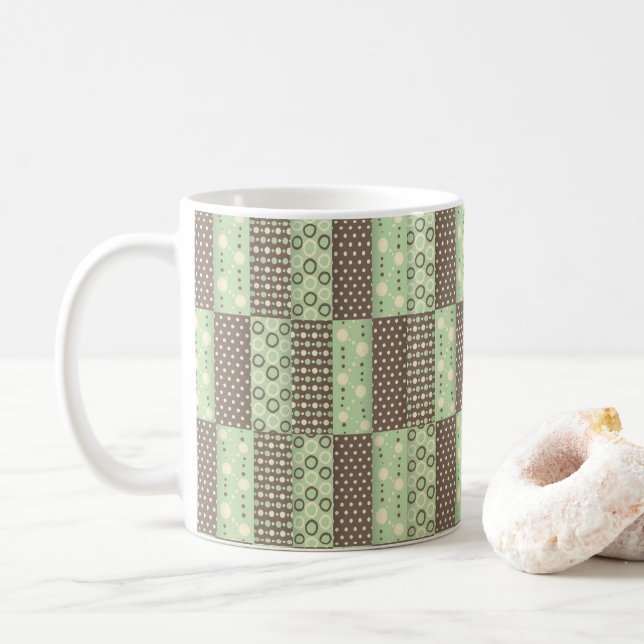 Green Brown Mug (With Donut)
