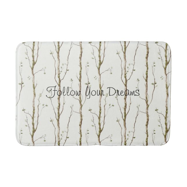 Green Brown Trees   Bath Mat (Front)