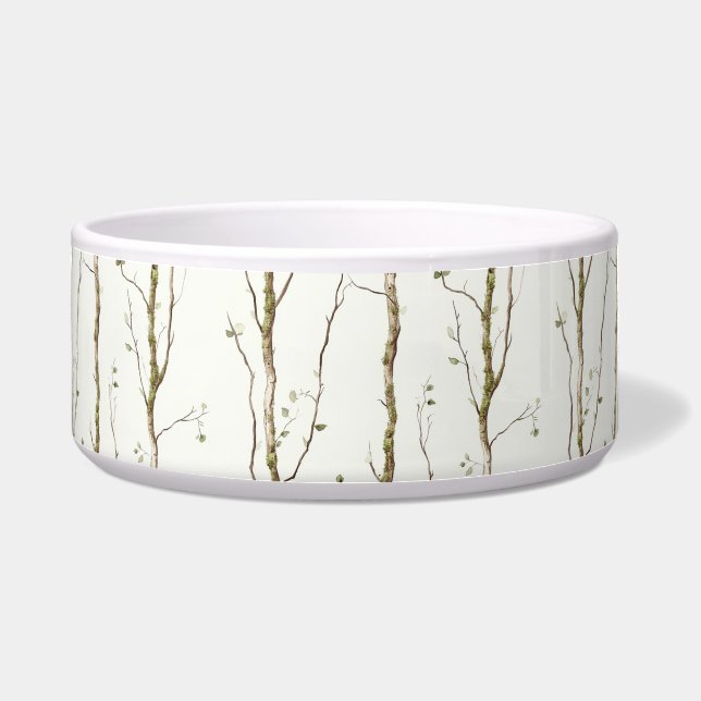 Green Brown Trees   Bowl (Front)