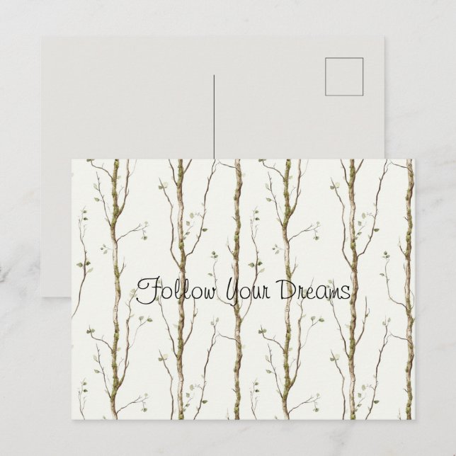 Green Brown Trees   Postcard (Front/Back)