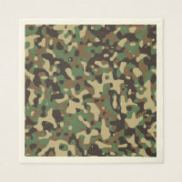 Green Brown Woodland Camouflage. Camo your